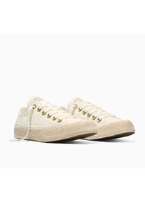 Sneaker Converse "CHUCK TAYLOR ALL STAR ESPADRILLE", Damen, Gr. 42,5, egret, papyrus, gold, Textil, Schuhe Sneaker, f&uuml;r Alltag, bequem, sportlicher Stil, mit Schn&uuml;rung
