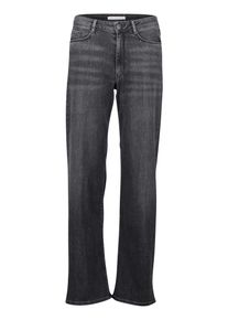 BETTY & CO Taillenhose BETTY & CO "High Waisted-Jeans mit Strass", Damen, Gr. 44, EURO, schwarz (schwarz denim), Obermaterial: 71% Baumwolle CO. 16% Polyester PES. 11% Modal CMD. 2% Elasthan EL., Hosen Taillenhose