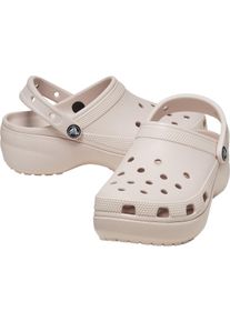Sneaker Crocs "Classic Plattform Clog W", Damen, Gr. 39, gr&uuml;n (rosa), Obermaterial: 50% Polyester PES. 50% Sonstiges Material (Ananasfaser) AM_PF ., Schuhe Sneaker