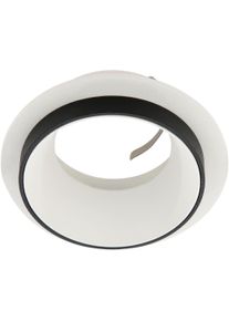 Eglo Deckenleuchte "CAROSSO", schwarz-wei&szlig; (wei&szlig;), &Oslash; 9,3cm H: 3,5cm, 1 Stk., Leuchten, Deckenleuchte in schwarz und wei&szlig; aus Alu - exkl. GU10 - 35W, Deckenleuchte