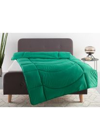 Microfaserbettdecke OTTO HOME "Microlux, Bettdecke 135x200 cm und &Uuml;bergr&ouml;&szlig;en bis 240x220cm", gr&uuml;n, B:240cm L:220cm, Bezug: 100% Polyester. Obermaterial: 100% Polyester. F&uuml;llung: 100% Polyester, Bettdecken, Microfaserbettdecke, fest versteppter Bezug - keine Bettw&auml;sche n&ouml;tig, Sommer, Winter