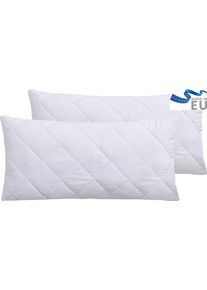 Kopfkissen OTTO HOME "Microlux Kopfkissen 40x80 cm, 80x80 cm", wei&szlig;, B:40cm L:80cm, Bezug: 100% Polyester. F&uuml;llung: 100% Polyester, Kopfkissen, Kopfkissen, Kissen im Spar-Set