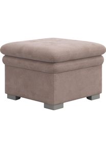 Hocker COTTA "Leandra", schlamm, B:65cm H:46cm T:65cm, NaturLEDER: Bitte beachten Sie, dass Lederbez&uuml;ge mehr N&auml;hte aufweisen als Stoffbez&uuml;ge.;Kunstleder Softlux;NaturLEDER (echtes Rindsleder) im Sitz. Korpus in passendem Kunstleder Softlux bezogen;Luxus-Microfaser (100% Polyester), Hocker, Hocker, Polstergarnitur, auch als Set erh&auml;ltlich