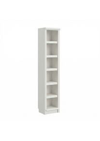 Bibliothek OTTO HOME "Riga - Set aus 5 Regalen in unterschiedlichen H&ouml;hen", cremewei&szlig;, B:200cm H:185cm T:29cm, Massivholz, Regale, Bibliothek, Breite/Tiefe je 40/29 cm,H&ouml;he 67 cm, 97 cm, 126 cm, 156 cm und 185 cm