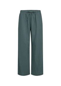 7/8-Hose Freequent "FQLAVA-ANKLE-PA", Damen, Gr. XXL, N-Gr, schwarz forest, Web, Obermaterial: 55% Leinen, 45% Viskose, 7/8-L&auml;nge, Hosen 7/8-Hose, aus Leinen und mit Kordelzug