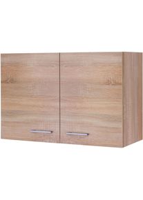 H&auml;ngeschrank Flex-Well "Samoa", braun (wei&szlig;, sonoma eiche), B:80cm H:55cm T:32cm, Holzwerkstoff, Schr&auml;nke, H&auml;ngeschrank, (B x H x T) 80 x 54,8 x 32 cm