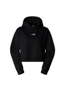 Kapuzensweatshirt The North Face, Damen, Gr. XL, schwarz (tnf schwarz), Sweatware, Obermaterial: 68% Baumwolle, 32% Polyester, unifarben, normal, Rundhals, Rippb&uuml;ndchen, Sweatshirts Kapuzensweatshirt, mit modernem Crop-Schnitt, mit Kapuze und Kordelzug, pflegeleicht