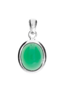 Kettenanh&auml;nger OSTSEE-SCHMUCK "OSTSEE-SCHMUCK Anh&auml;nger Classic 12x10 mm", wei&szlig; (wei&szlig;, neutral), Schmuckanh&auml;nger, Damen, 23x13mm, Silber 925 (Sterlingsilber), 1,9 g, Kettenanh&auml;nger