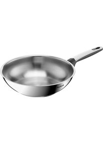 Wok Tefal "Emotion+", edelstahl, B:29,6cm H:12,5cm L:48,5cm &Oslash;:28cm, Pfannen, Wok, Premium Edelstahl, Induktion, sp&uuml;lmaschinenfest, hochglanzpoliert