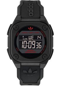 Chronograph adidas originals "CITY TECH FOUR", schwarz, Armbanduhren, Damen, Chronograph, Quarzuhr, Armbanduhr, Herrenuhr, Damenuhr,Datum, Stoppfunktion,digital