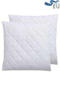 Kopfkissen OTTO HOME "Microlux Kopfkissen 40x80 cm, 80x80 cm", wei&szlig;, B:80cm L:80cm, Bezug: 100% Polyester. F&uuml;llung: 100% Polyester, Kopfkissen, Kopfkissen, Kissen im Spar-Set