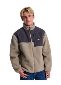 Pl&uuml;schjacke Quiksilver "Shallow Water", Herren, Gr. XL, fallen rock, Obermaterial: 55% Microfaser, 45% Microfaser;, Jacken Pl&uuml;schjacke