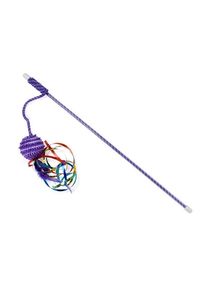 Dogman Katzenspielangel mit Quastenball, Lila