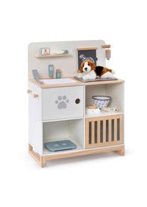 Musterkind Doktortisch, Naturfarben, Wei&szlig;, Holz, 3-teilig, 31x75x65 cm, Fsc, EN 71, CE, Spielzeug, Holzspielzeug