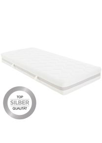 ELLE Ele , Wei&szlig; , Textil , H3 , F&uuml;llung: Polyester, Vlies , rechteckig , 120x200 cm , Oeko-Tex&reg; Standard 100 , Bezug abnehmbar/waschbar, Ober- und Unterseite versteppt, f&uuml;r Hausstauballergiker geeignet, optimale Bel&uuml;ftung, f&uuml;r verstellbare Lattenroste geeignet, schadstoffgepr&uuml;ft, aktive Schulterzone, bessere Druckentlastung durch Noppenstruktur, Bezug rundum abnehmbar, Matratzenklasse Silber, Matratzen