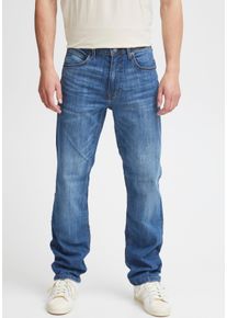 Regular-fit-Jeans Blend "BL-Rock fit", Herren, Gr. 38, L&auml;nge 32, blau (middle blau), Denim/Jeans, Obermaterial: 98% Baumwolle, 2% Elasthan, Abriebeffekte, regular fit, Jeans Regular-fit-Jeans