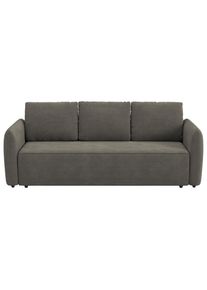 Mid.you , Anthrazit , Textil , 222x89x102 cm , Liegefunktion , Wohnzimmer, Sofas & Couches, Schlafsofas, Schlafsofas