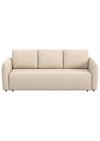 Mid.you , Naturfarben , Textil , 222x89x102 cm , Liegefunktion , Wohnzimmer, Sofas & Couches, Schlafsofas, Schlafsofas