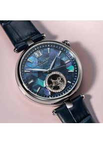 Holzkern; Orologio di legno Opaline (madreperla/argento), Donna, Legno naturale