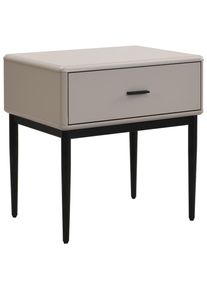Livetastic Nachtk&auml;stchen, Hellgrau, Metall, 1 Schublade(n) Schubladen, 54x55x40 cm, Schlafzimmer, Nachtk&auml;stchen