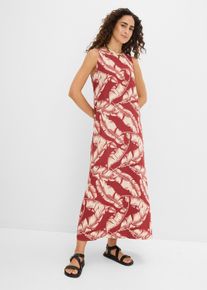 bonprix Weites Kleid mit All-Over-Print aus Viskose-Mix, rot, Gr.52, Kleid in A-Linie mit All-Over-Print aus flie&szlig;endem Viskose-Mix, aus Viskose