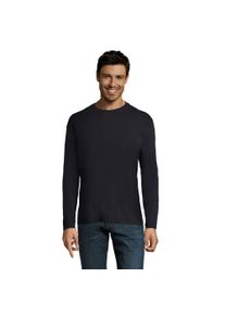 SOLS Heren Monarch T-shirt met lange mouwen (Marine)