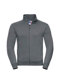 Russell Heren Authentiek Sweatjack (Convoy Grijs Effen)
