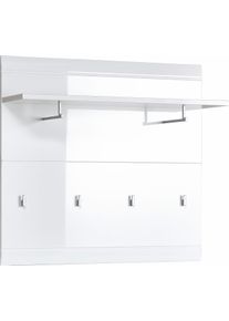 Garderobenpaneel Germania "GW-Adana Garderobenpaneel", wei&szlig;, B:96cm H:90cm T:30cm, Holzwerkstoff, Garderobenpaneele, Garderobenpaneel, mit Rillenfr&auml;sung
