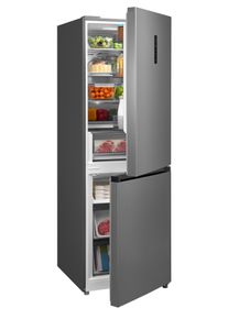 Hanseatic K&uuml;hl-/Gefrierkombination, Energieeffizienz: A, edelstahl, Rechtsanschlag, K&uuml;hlschr&auml;nke, K&uuml;hl-/Gefrierkombination