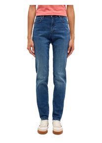 Slim-fit-Jeans Mustang "Damen Style Crosby Relaxed Slim", Damen, Gr. 31, L&auml;nge 34, blau 701, Denim/Jeans, 99% Baumwolle, 1% Elasthan, unifarben, slim fit, Jeans Slim-fit-Jeans
