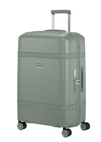 Hartschalen-Trolley Samsonite "IMAGE", Damen, Gr. B/H/T: 45cm x 69cm x 28cm 79 l, thyme, Polycarbonat, Koffer Hartschalen-Trolley, mit Teleskopgriff und Soft-Touch-Tragegriff, mit Premium-Nassbeutel
