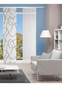 Schiebegardine Vision S "OPHELIA" Gr. 1, grau, B:60cm H:260cm, Polyester, Gardinen, Schiebegardine, Schiebevorhang Bambusoptik, Digitaldruck