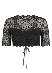 Dirndlbluse Nina von C. "Dirndlbluse halbarm Martina", Damen, Gr. 32, schwarz, Obermaterial: 86% Polyamid PA. 14% Elasthan EL., Blusen Dirndlbluse