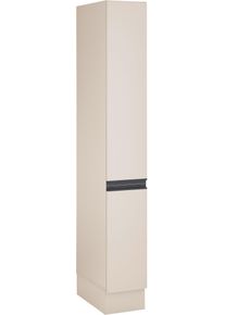 Vorratsschrank BASIC BY BALCULINA "Nizza B/H/T 30x211x57", seidengrau, cremona eichefarben, B:30cm H:211cm T:57cm, Holzwerkstoff, Schr&auml;nke, Vorratsschrank, Breite 30 cm, Softclose