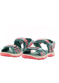Sandale Jack Wolfskin "2 IN 1 SANDAL K", M&auml;dchen, Gr. 28, gr&uuml;n (soft jade), Synthetik, Textil, Schuhe Sandale