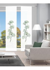 Schiebegardine Vision S "BERTO 2er SET" Gr. 1, gr&uuml;n, B:60cm H:260cm, Polyester, Gardinen, Schiebegardine, Schiebevorhang Digidruck 2er Set BERTO