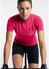 Radtrikot CMP, Damen, Gr. 48, magenta, Obermaterial: 90% Polyester, 10% Elasthan. Futter: 98% Polyester, 2% Elasthan, Rundhals, Trikots Radtrikot, Fahrradshirt