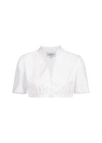N&uuml;bler Dirndlbluse N&Uuml;BLER "Dirndlbluse kurzarm Babis", Damen, Gr. 48, wei&szlig;, Obermaterial: 65% Polyester PES. 35% Baumwolle CO., Blusen Dirndlbluse