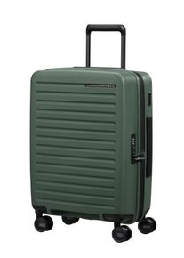 Hartschalen-Trolley Samsonite "RESTACKD", Damen, Gr. B/H/T: 40cm x 55cm x 20cm 39 l, sage, Polypropylen, Koffer Hartschalen-Trolley, mit fester Trennwand und verstellbaren Packgurten