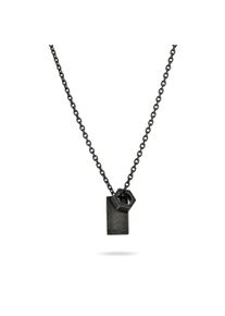 Kette mit Anh&auml;nger Fynch-Hatton "Schmuck Geschenk Edelstahl Halskette The Twist", braun (antikfarben), Halsketten, Herren, Edelstahl, L: 65 B: 4mm, Kette mit Anh&auml;nger, B:4mm