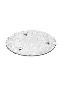 Tortenplatte Leonardo "Tortenplatte Heart &oslash; 34.0 cm transparent", bunt (transparent), Glas, Servierplatten, Tortenplatte