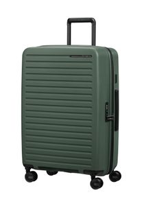 Hartschalen-Trolley Samsonite "RESTACKD", Damen, Gr. B/H/T: 46cm x 68cm x 26cm 71 l, sage, Polypropylen, Koffer Hartschalen-Trolley, mit fester Trennwand und verstellbaren Packgurten