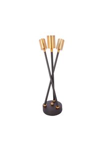 Kayoom , Schwarz, Goldfarben , Metall , 20x20x45 cm , CE , Beleuchtung, Innenleuchten, Tischlampen, Tischlampen