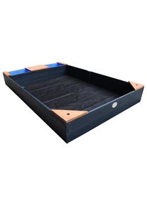 M&Ouml;BELIX M&ouml;belix , Anthrazit, Braun , Holz , Hemlocktanne , 115x21.8x180 cm , EN 71, CE, FSC 100% , hoher Rand ,