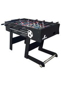 M&Ouml;BELIX M&ouml;belix , Schwarz , Holz , 61x81x122 cm , Torz&auml;hler manuell, seitlicher Balleinwurf, Ballr&uuml;cklauf an beiden Kopfenden, klappbar , Spielwaren, Spieltische, Tischfu&szlig;ball
