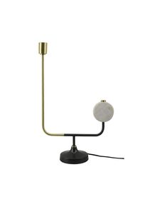 Kayoom , Goldfarben, Wei&szlig;, Schwarz , Metall , 58x15x38 cm , Beleuchtung, Innenleuchten, Tischlampen, Tischlampen