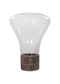 Kayoom , Grau , Glas, Holzwerkstoff , 38 cm , Glaseinsatz , Dekoration, Kerzen, Windlichter