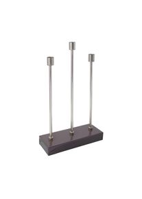 Kayoom , Lila, Silberfarben , Metall , 26x39.5x9 cm , zum Stellen , Dekoration, Kerzen, Kerzen- & Teelichthalter