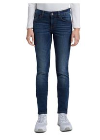 Slim-fit-Jeans Tom Tailor "ALEXA", Damen, Gr. 28, L&auml;nge 30, blau (schwarz stone wash denim), Denim/Jeans, Obermaterial: 98% Baumwolle, 2% Elasthan. Futter: 65% Baumwolle, 35% Polyester, unifarben, slim fit kn&ouml;chellang, Jeans Slim-fit-Jeans, im Five-Pocket Style