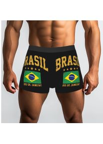 Rio De Janeiro Vintage Distressed Flag Brasil Underpants Homme Panties Male Underwear Comfortable Shorts Boxer Briefs